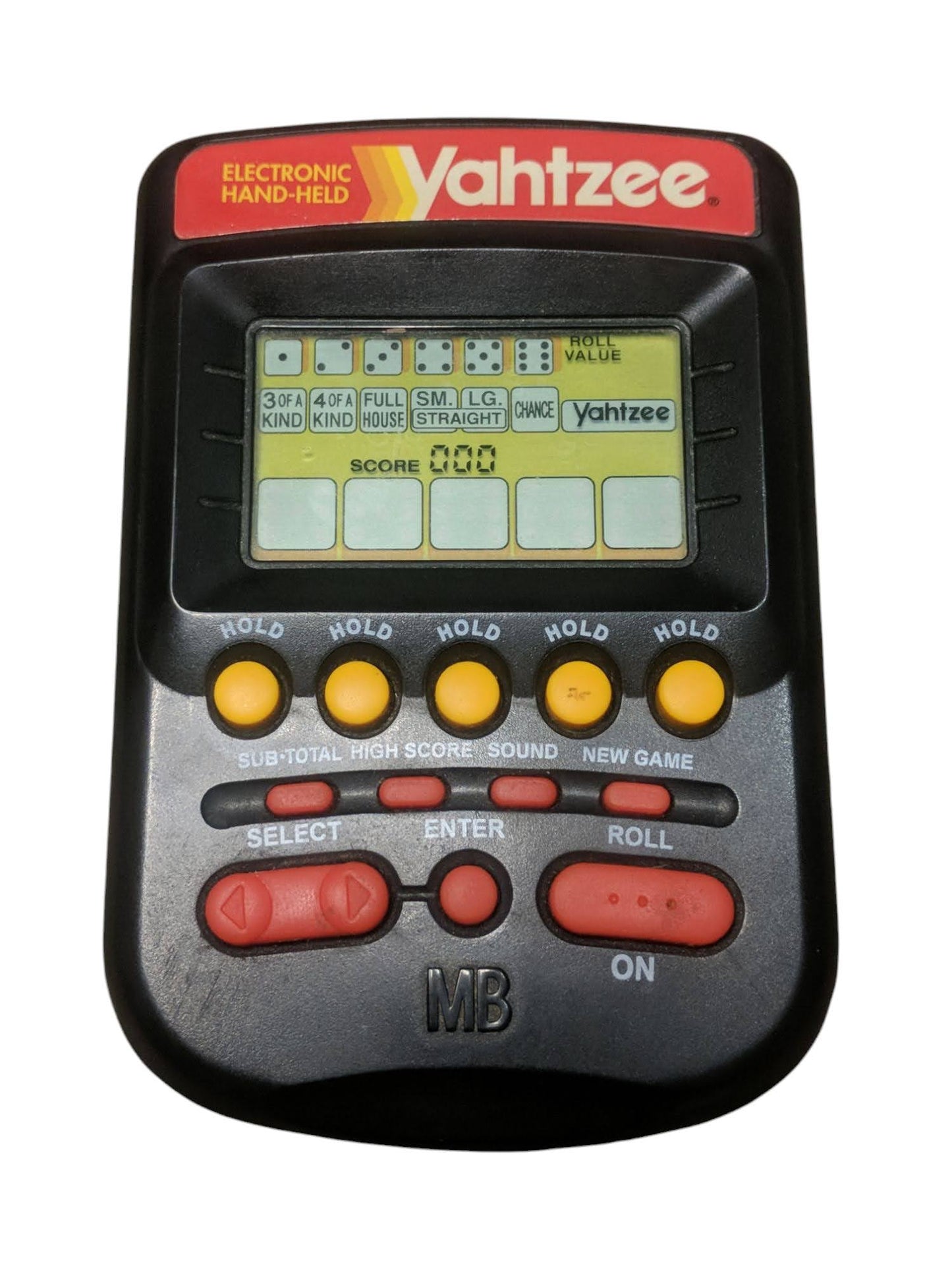 Vintage 90's 1995 Electronic Handheld Yahtzee Game