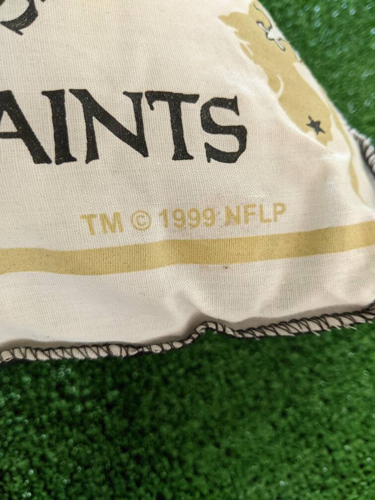 2 Vintage 90's 1999 New Orleans Saints Throw Pillows