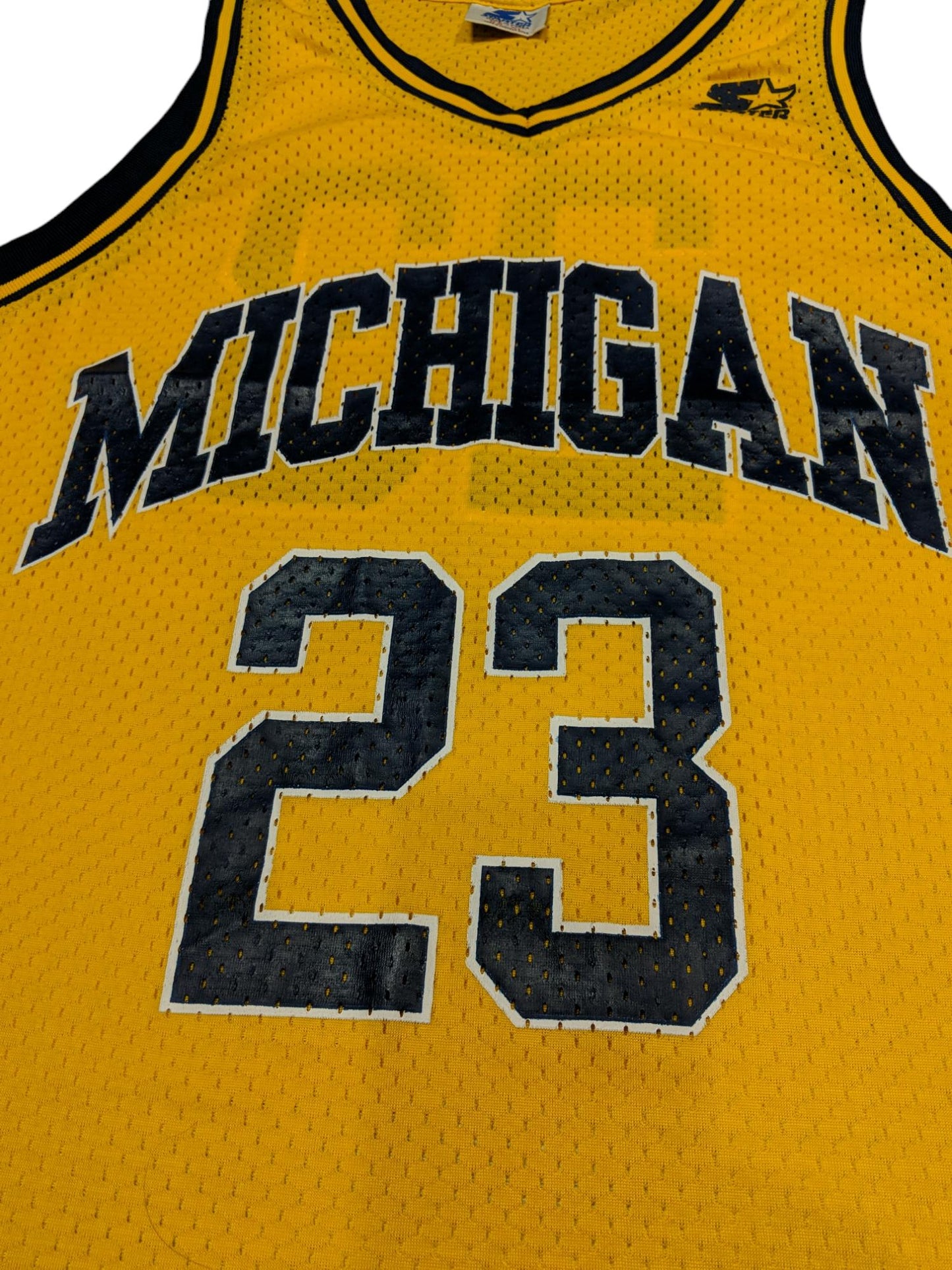 Vintage 90's University Of Michigan Wolverines Maurice Taylor Starter Jersey Fab 5