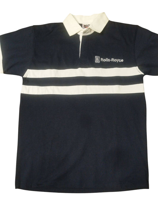 Vintage 90's KooGd Rolls Royce Rugby Throwback Old School Polo Shirt