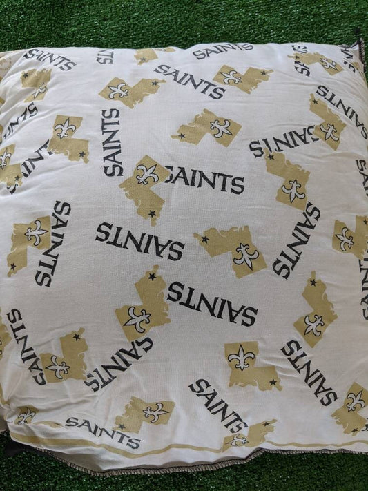 2 Vintage 90's 1999 New Orleans Saints Throw Pillows