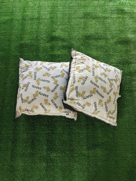 2 Vintage 90's 1999 New Orleans Saints Throw Pillows