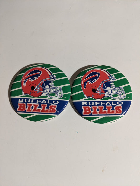 2 Vintage 80's 90's Buffalo Bills Pins Hat Tshirt Sweatshirt Jersey